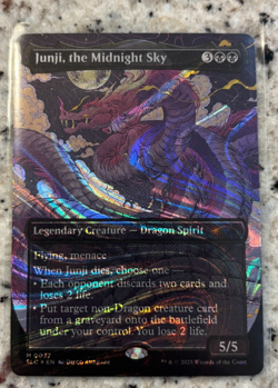 Junji, The Midnight Sky HALO FOIL Secret Lair Encyclopedia MTG NM 0037 - Image 1