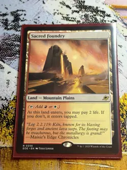 Sacred Foundry - Edge of Eternities - Land - Rare - 0256 - NM/M - Image 3