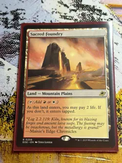 Sacred Foundry - Edge of Eternities - Land - Rare - 0256 - NM/M - Image 4