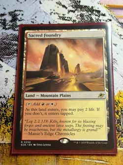 Sacred Foundry - Edge of Eternities - Land - Rare - 0256 - NM/M - Image 5