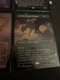 MTG Borderless Ancient Copper Brass Gold Bronze Dragon Lot Foil - Image 5