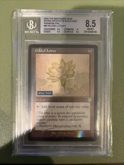 Gilded Lotus Rainbow Foil Serial /500 MtG | The Brothers War | BGS 8.5 NM+ - Image 1