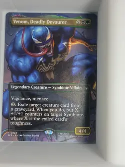 Magic MTG - Venom, Deadly Devourer (Borderless) - Marvel's Spider-Man - Image 1