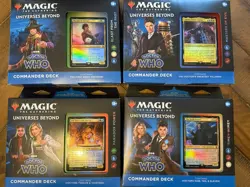 Magic The Gathering - (4) Doctor Who Commander Decks - Full Set - NEW - Image 1