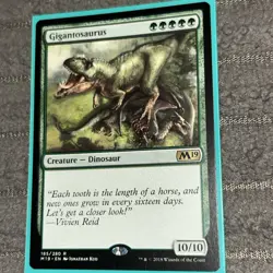 x1 Gigantosaurus Regular Non Foil MTG Magic 2019 Core Set Rare Mint/Near Mint - Image 1