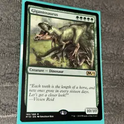 x1 Gigantosaurus Regular Non Foil MTG Magic 2019 Core Set Rare Mint/Near Mint - Image 2