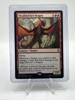 Wrathful Red Dragon MTG Commander Legends Battle for Baldur’s Gate Rare NM Magic - Image 1