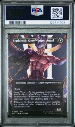 2025 #0382 SEPHIROTH, FABLED SOLDIER/SEPHIROTH, ONE-WINGED ANGEL PSA 10 - Image 2
