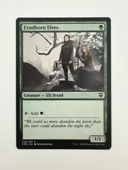 Fyndhorn Elves MTG Magic the Gathering Card NM Near Mint CMR - Image 1