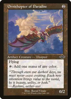 1x Ornithopter of Paradise (RETRO FOIL) - NM - See Pic for Set - SPARROW MAGIC - Image 1
