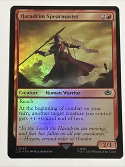 MTG Lord of the Rings Haradrim Spearmaster Foil 0135 NM - Image 1