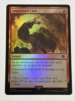 MTG Lord of the Rings Improvised Club Foil 0137 NM - Image 1