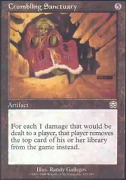 MTG magic cards 1x Crumbling Sanctuary Mercadian Masques Light Play, English - Image 1