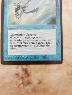 Magic: the Gathering MtG Mystic Remora Ice Age LP Vintage PLS READ - Image 4