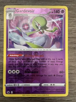 Pokemon Gardevoir Reverse Holo Holo Rare SWSH06: Chilling Reign 061/198 NM - Image 1