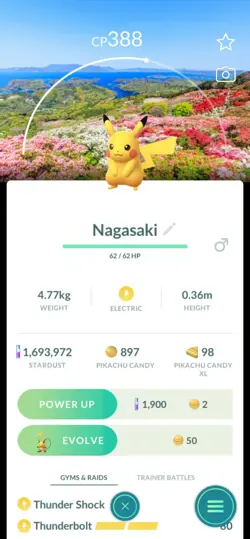 6 Pikachu With Location Background Japan - Pokemon Go - Image 4