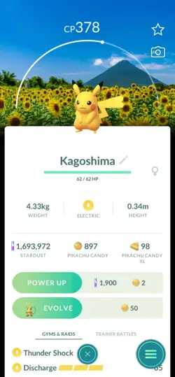 6 Pikachu With Location Background Japan - Pokemon Go - Image 5