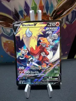 Pokemon TCG. Blaziken V TG14/TG30 Silver Tempest Trainer Gallery (NEAR MINT) 🔥 - Image 1