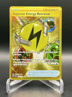 Superior Energy Retrieval 277/193 Paldea Evolved Gold Hyper Rare Pokemon TCG NM - Image 1