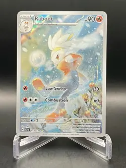 Raboot 147/142 Stellar Crown Illustration Rare Full Art Holo Pokemon TCG NM/M - Image 1