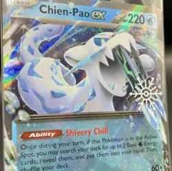 Chien-Pao ex 061/193 Snowflake Stamp Crimped Edge Error Cut Sealed Promo Pokemon - Image 3