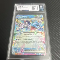Pokemon TCG Lapras EX 032/142 Scarlet Violet Stellar Crown Graded 10 TFG - Image 1