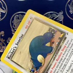 Rockets Snorlax 1st Edition Non Holo Rare 33/132 Gym Heroes Pokemon TCG LP - Image 3