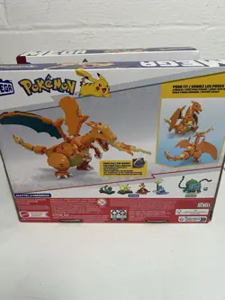 2- MEGA Pokemon Charizard Nintendo Building Blocks Set Poke Ball Pin Mattel NEW - Image 2