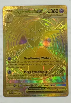 Pokemon Mega Gardevoir EX # 187/132 Mega Evolution Gold Pack Fresh Full Art Rare - Image 1