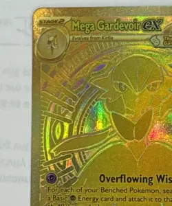 Pokemon Mega Gardevoir EX # 187/132 Mega Evolution Gold Pack Fresh Full Art Rare - Image 2