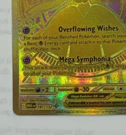 Pokemon Mega Gardevoir EX # 187/132 Mega Evolution Gold Pack Fresh Full Art Rare - Image 5