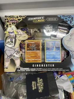 2020 Pokemon TCG Champion's Path Circhester Special Pin Collection Box SEALED! - Image 1