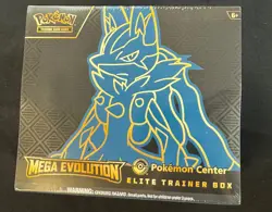 Pokemon Center Mega Evolution Lucario ETB Elite Trainer Box BRAND NEW Sealed - Image 1