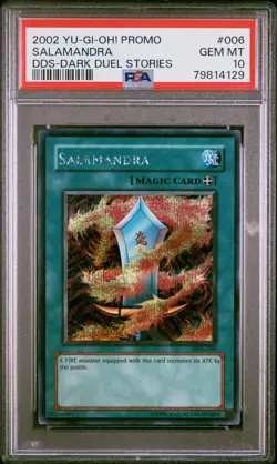 YUGIOH PSA 10 2002 Salamandra DDS-006 Secret Rare Promo *4129 - Image 1