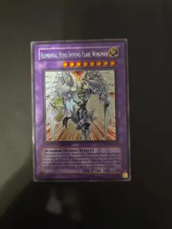 Yugioh Elemental Hero Shining Flare Wingman CT03-EN004 Secret Rare Limited - Image 1