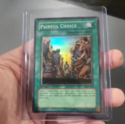 Painful Choice Yu-Gi-Oh TCG Card MRL-049 Super Rare 1st Edition Nm - Image 1