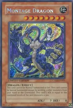 Lightly Played Montage Dragon - CT05-ENS01 - Secret Rare - Limited Edition - YuG - Image 1