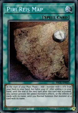 Piri Reis Map - Secret Rare 1st Edition BROL-EN023 - NM - YuGiOh - Image 1