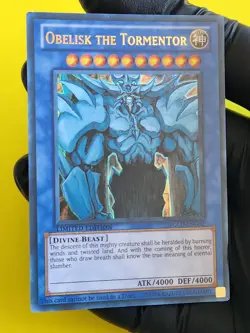 YUGIOH Obelisk the Tormentor YGLD-ENG02 Ultra Rare Lp - Image 1