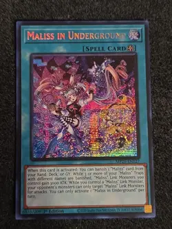 Yugioh Maliss In Underground MP25-EN127 Prismatic Secret Rare NM - Image 1