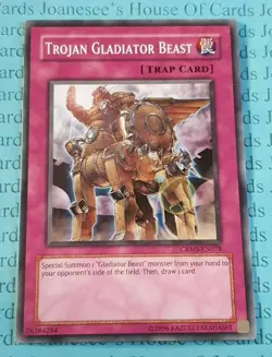 Trojan Gladiator Beast CRMS-EN078 Common Yu-Gi-Oh Card New (U) - Image 1
