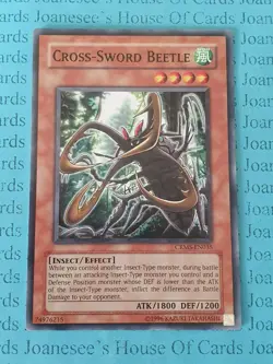 Cross-Sword Beetle CRMS-EN035 Common Yu-Gi-Oh Card (U) - Image 1