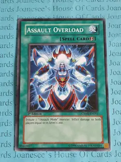Assault Overload CRMS-EN051 Common Yu-Gi-Oh Card New 1st Edition - Image 1