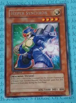 Hyper Synchron CRMS-EN003 Silver Rare Yu-Gi-Oh Card 1st Edition New - Image 1