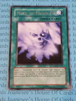 Makiu, the Magical Mist CRMS-EN091 Silver Rare Yu-Gi-Oh Card (U) New - Image 3