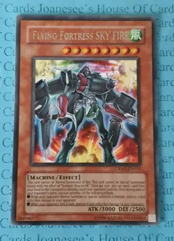 Flying Fortress SKY FIRE CRMS-EN016 Silver Rare Yu-Gi-Oh Card (U) New - Image 1