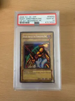 YuGiOh || Right Arm of the Forbidden One || Exodia || UBP1-EN003 || PSA 10 - Image 1