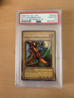 YuGiOh || Left Leg of the Forbidden One || Exodia || UBP1-EN002 || PSA 10 - Image 1