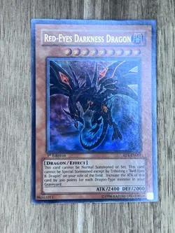Yu-Gi-Oh! Red-Eyes Darkness Dragon SD1-EN001 1st Edition Ultra Rare NM - Image 1