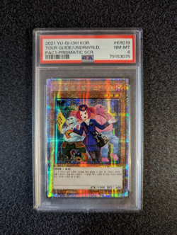 PSA 8 YuGiOh Prismatic Secret Tour Guide From The Underworld Alt Art PAC1-KR019 - Image 1